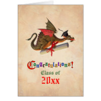Dragon Graduation Congratulations Card