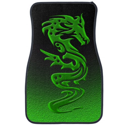 Dragon green car floor mat