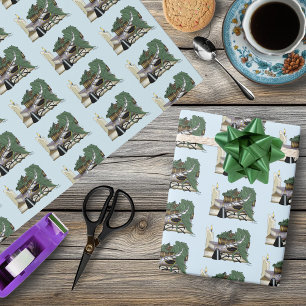 Dragon Green Sleeping Books Wrapping Paper