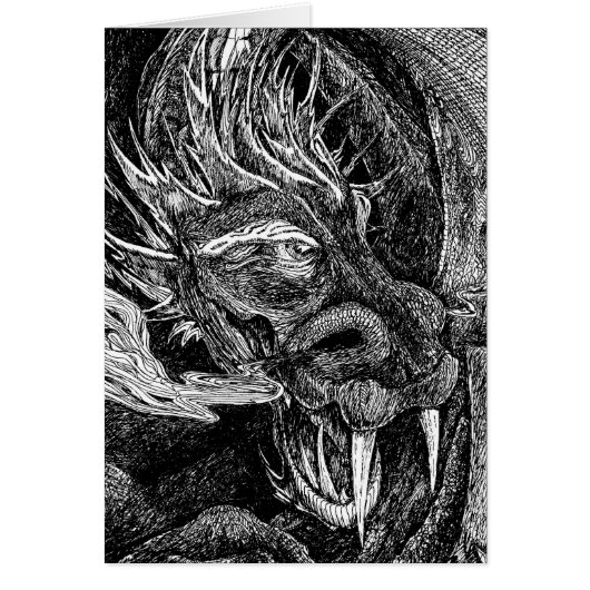 Dragon greetings card (Front)
