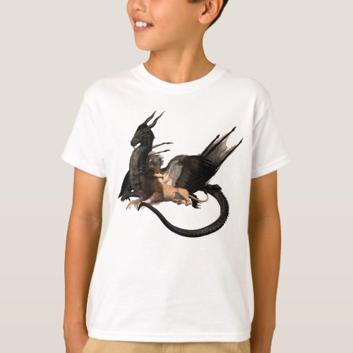 Dragon Griffin Mythological Beasts T_Shirt