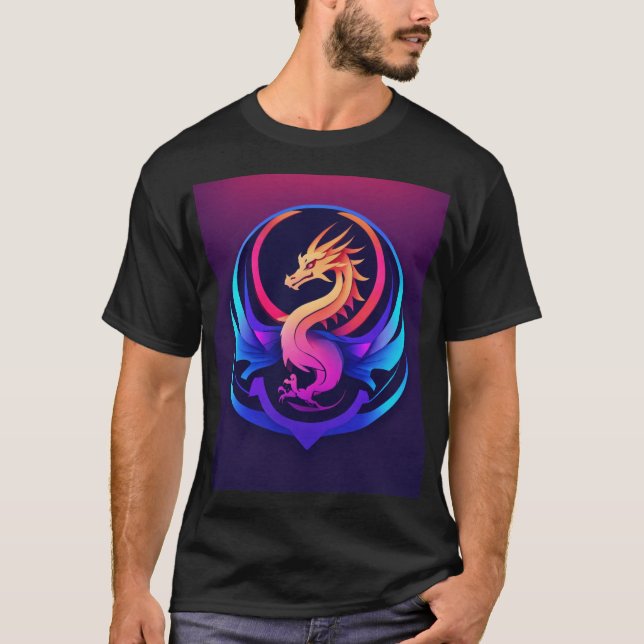 " Dragon Guardian: Embrace the Mythical " T-Shirt (Front)