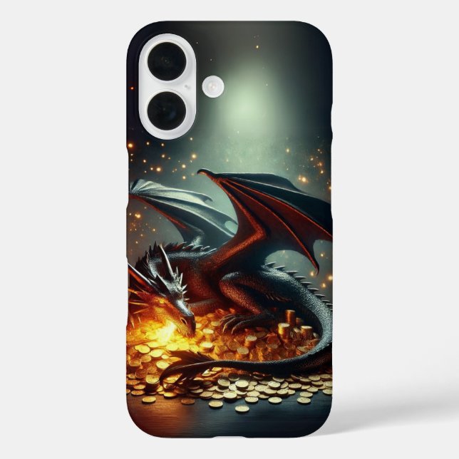 Dragon Guarding Gold Design Case-Mate iPhone Case (Back)