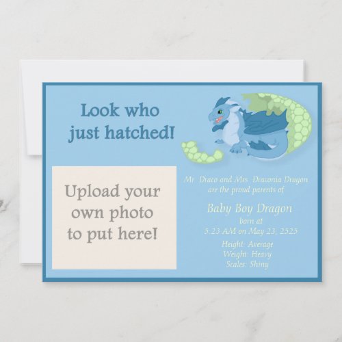 Dragon Hatchling Birth Announcement