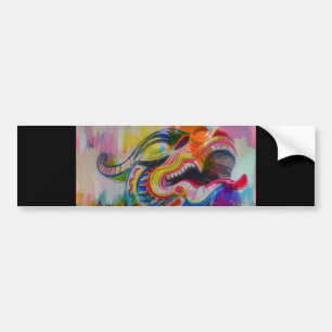 Dragon Head Bumper Sticker
