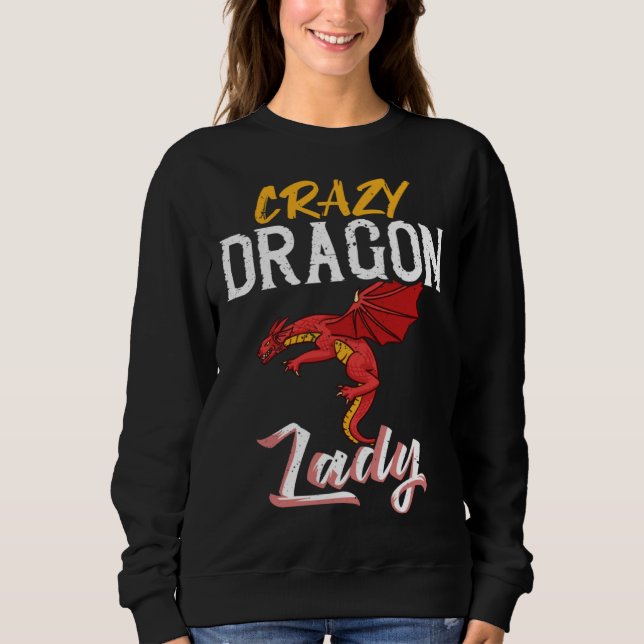 Dragon Head  Cute Fantasy Creature  2 Sweatshirt (Front)