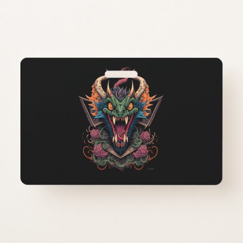 dragon_head_design_illustration badge