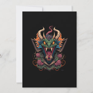 dragon-head-design-illustration invitation