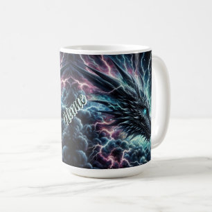 Dragon Head in a Thunderstorm with Lightning Coffee Mug