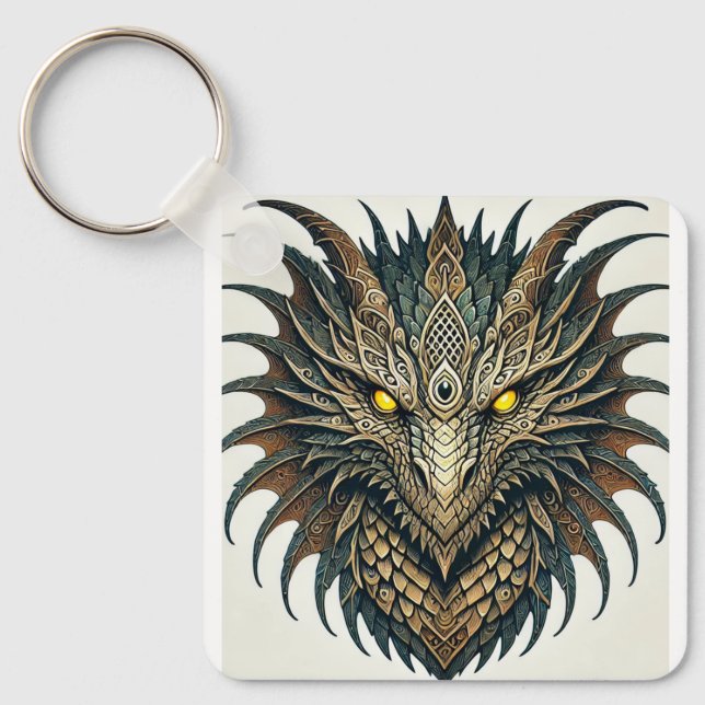 Dragon Head  Keychain (Front)