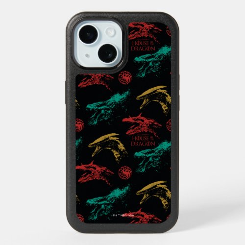 Dragon Head Pattern iPhone 15 Case