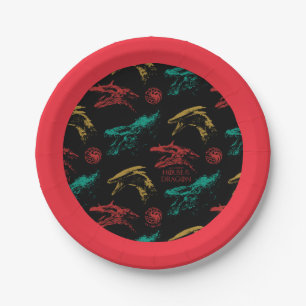 Dragon Head Pattern Paper Plates