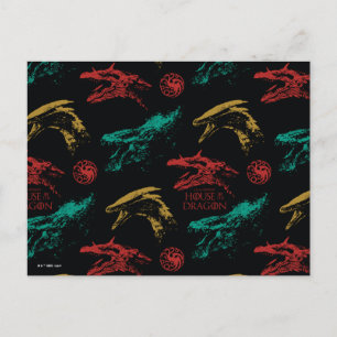Dragon Head Pattern Postcard