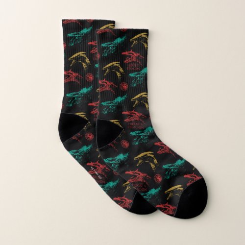 Dragon Head Pattern Socks