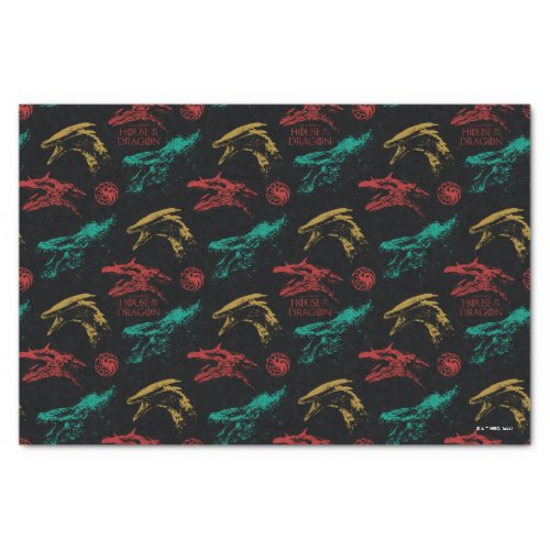 Dragon Head Pattern Tissue Paper