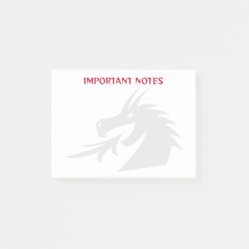 Dragon head Post_it Notes for important memos