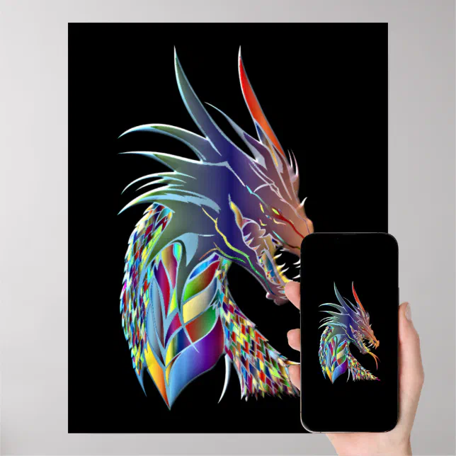 Dragon Head Poster | Zazzle