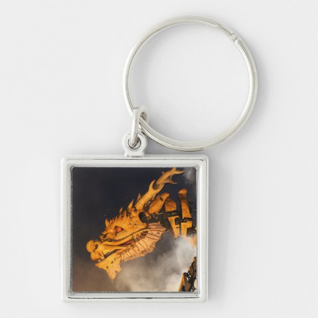 Dragon Head Red Eyes Keychain (Front)