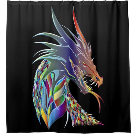 Dragon Head Shower Curtain | Zazzle.com