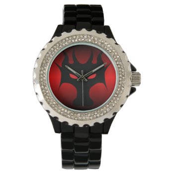 Dragon Head Silhouette Watch by lucidreality at Zazzle