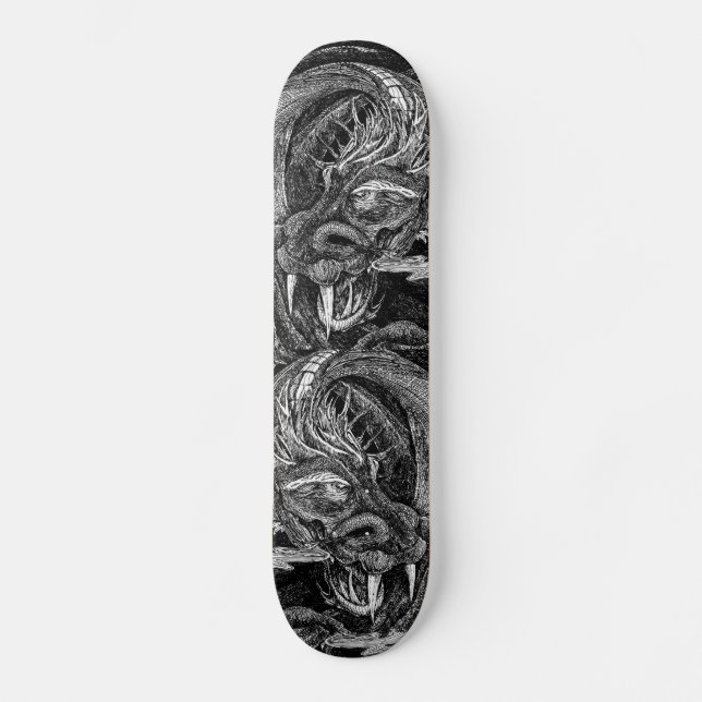 Dragon head skateboard deck (Front)