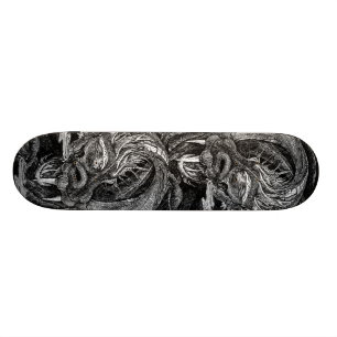 Dragon head skateboard deck