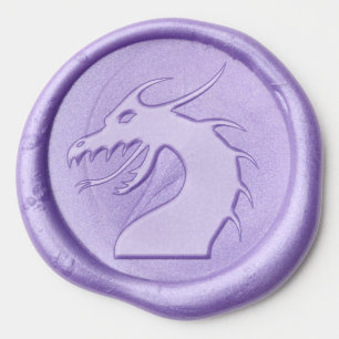 dragon head wax seal stickers