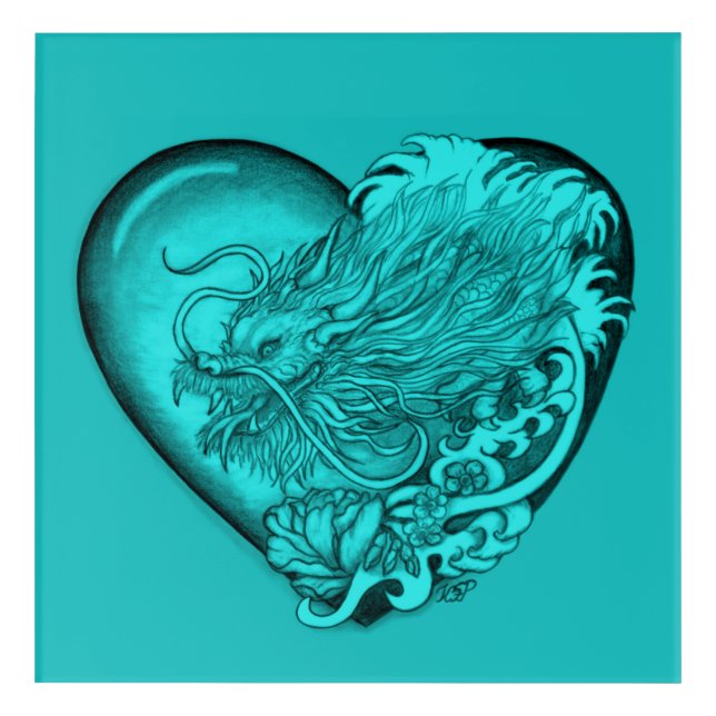 Dragon Heart Acrylic Print (Front)