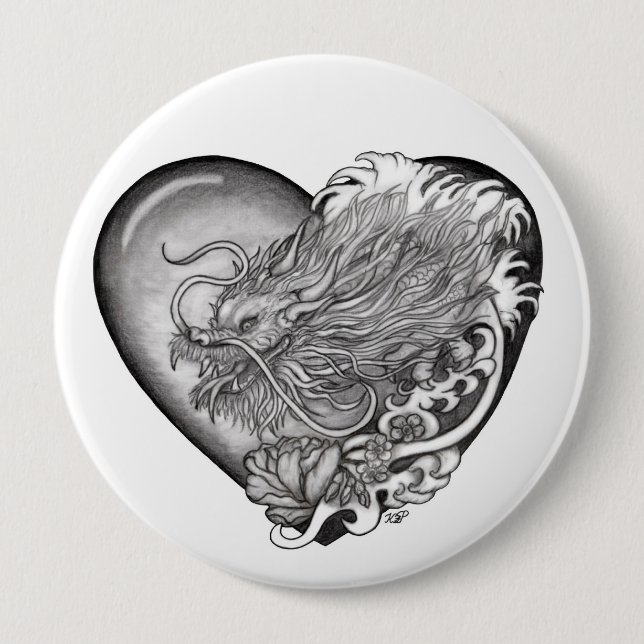 Dragon Heart Button (Front)