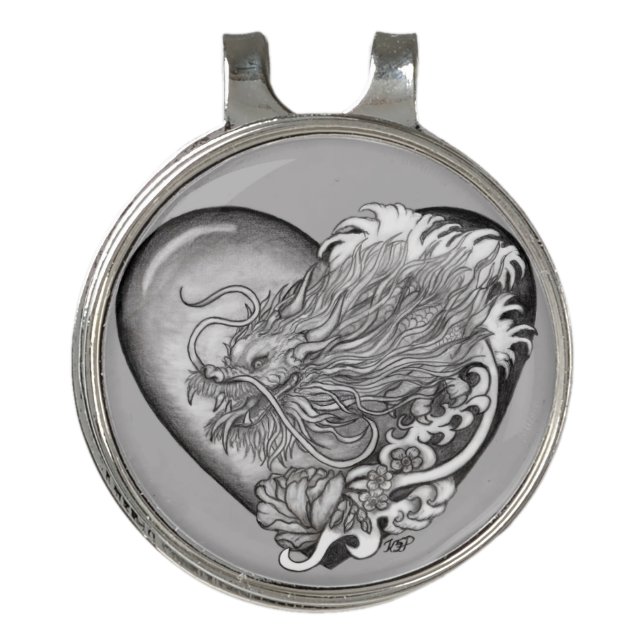 Dragon Heart Golf Hat Clip (Front)
