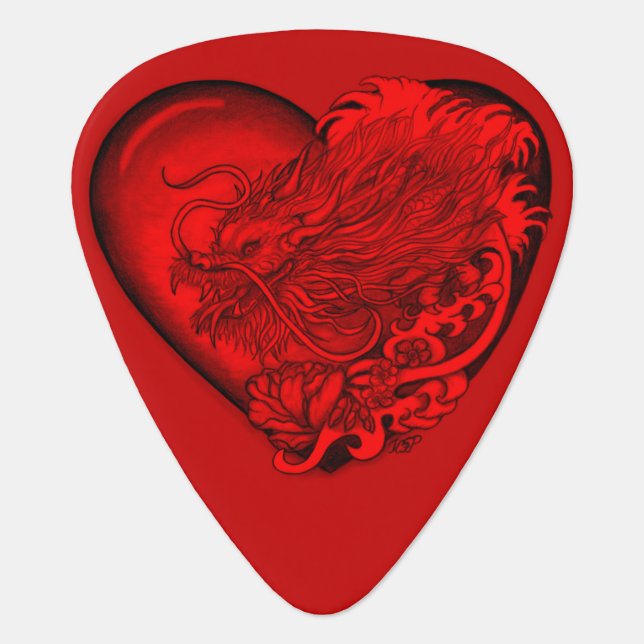 Dragon Heart Guitar Pick (Front)