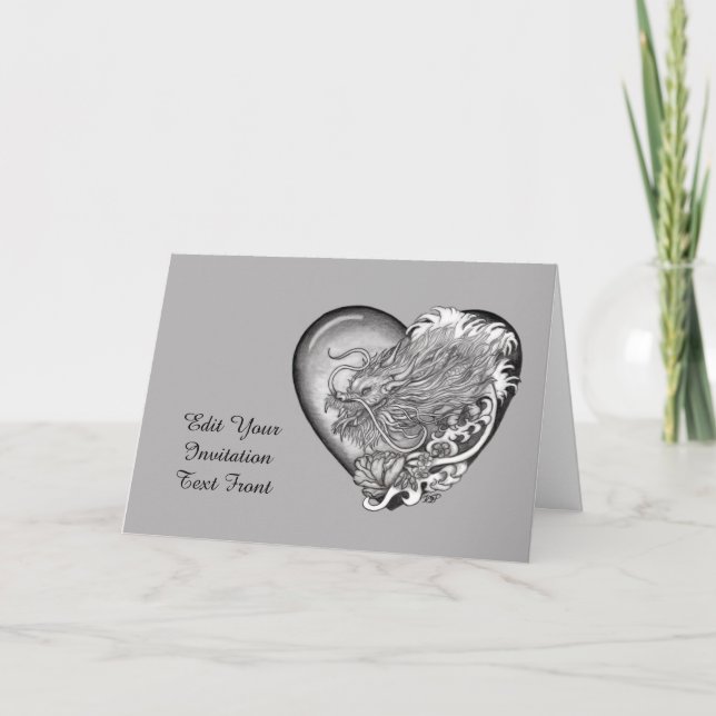 Dragon Heart Invitation (Front)