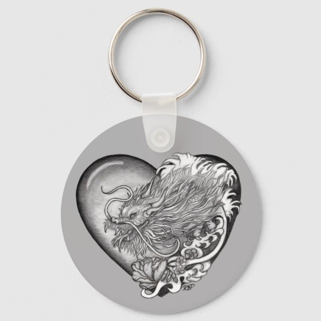 Dragon Heart Keychain (Front)