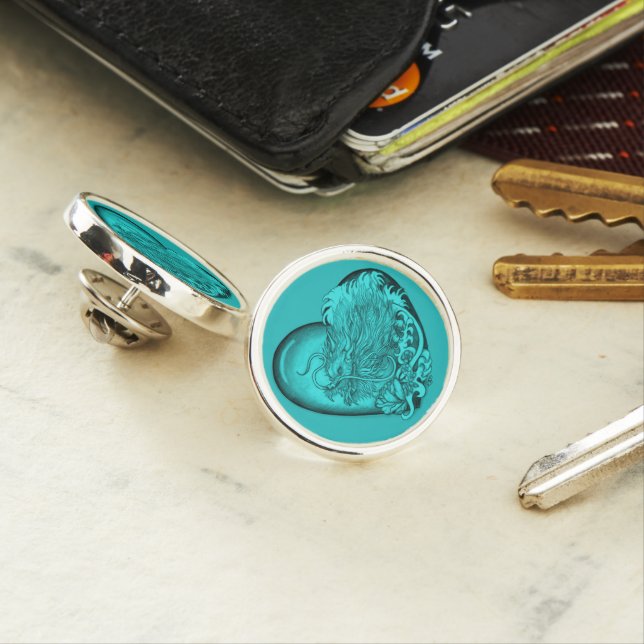 Dragon Heart Lapel Pin (In Situ)