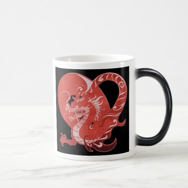 Dragon Heart Morphing Ceramic Mug (Right)