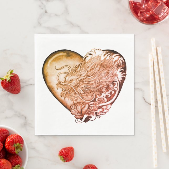 Dragon Heart Napkins (Insitu)