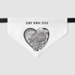 Dragon Heart Pet Bandana Collar<br><div class="desc">Dragon Heart Tattoo Art ,  China Dragon and Heart with Cherry and Lotus Flowers,  Fantasy Art in Tattoostyle,  Pencil drawing by Krisi ArtKSZP . Dragon is a symbol for strength,  wisdom and luck. >>> More Products in Store Category >>> Dragon - Drache >>> Dragon Heart Tattoo Art</div>