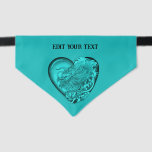 Dragon Heart Pet Bandana Collar<br><div class="desc">Dragon Heart Tattoo Art ,  China Dragon and Heart with Cherry and Lotus Flowers,  Fantasy Art in Tattoostyle,  Pencil drawing by Krisi ArtKSZP . Dragon is a symbol for strength,  wisdom and luck. >>> More Products in Store Category >>> Dragon - Drache >>> Dragon Heart Tattoo Art</div>