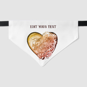 Dragon Heart Pet Bandana Collar