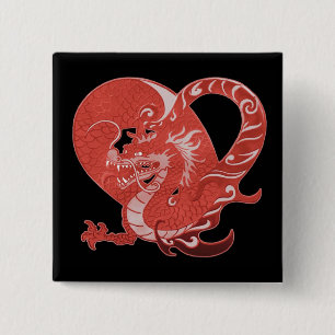 Dragon Heart Pinback Button