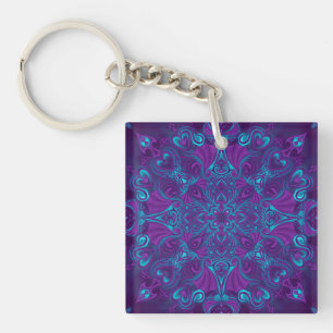 Dragon Heart Radial Art Keychain