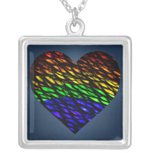 Dragon Heart Silver Plated Necklace