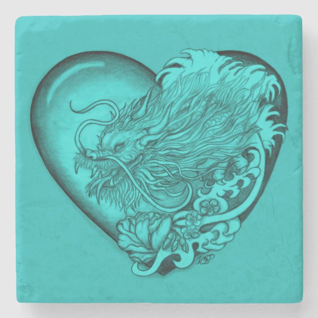 Dragon Heart Stone Coaster (Front)