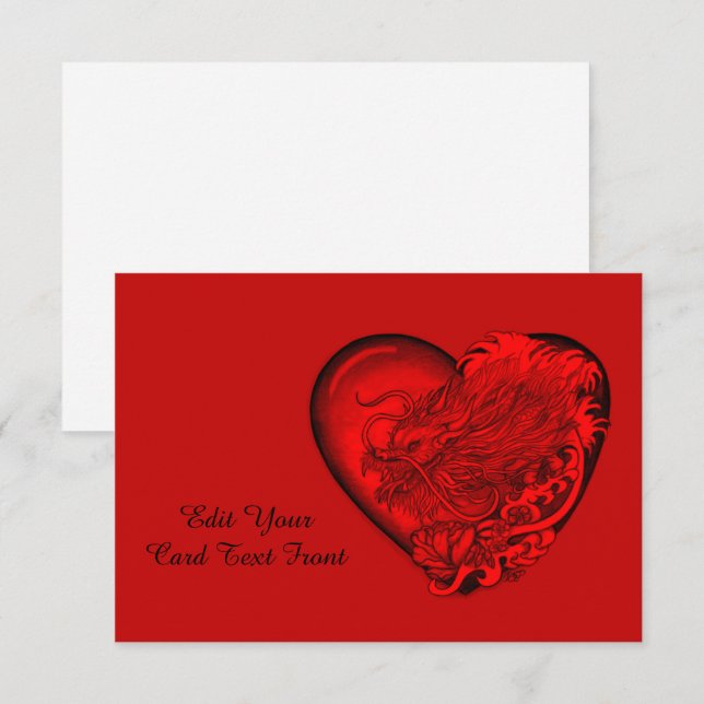 Dragon Heart Thank You Card (Front/Back)