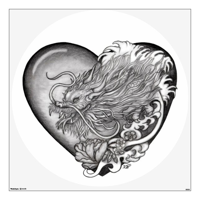 Dragon Heart Wall Decal (Front)