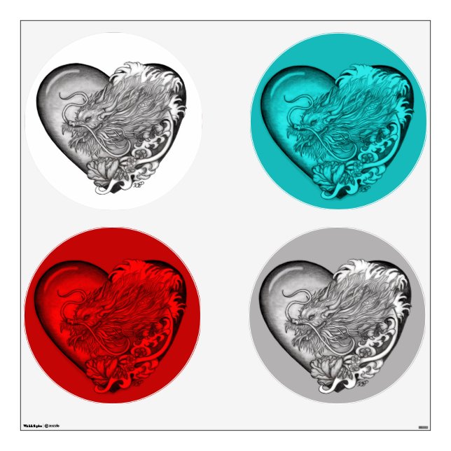 Dragon Heart Wall Decal (Front)