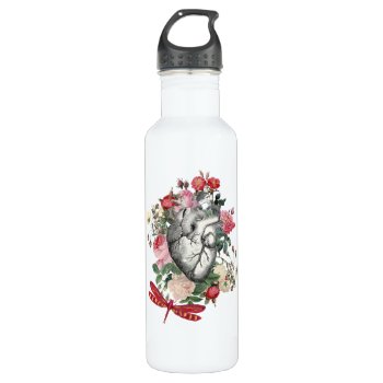 Dragon Heart Water Bottle by aftermyart at Zazzle