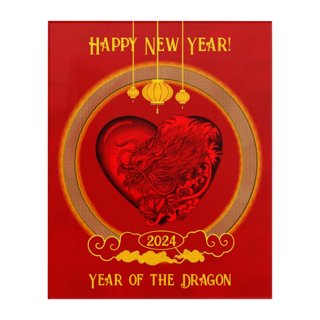 Dragon Heart , Year of the Dragon Acrylic Print (Front)