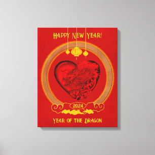 Dragon Heart , Year of the Dragon Canvas Print