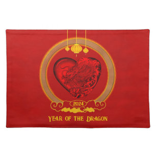 Dragon Heart , Year of the Dragon Cloth Placemat